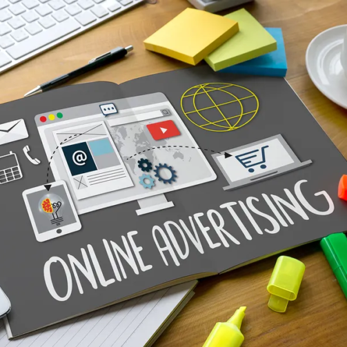 bigstock-Online-Advertising-Man-Working-160129928